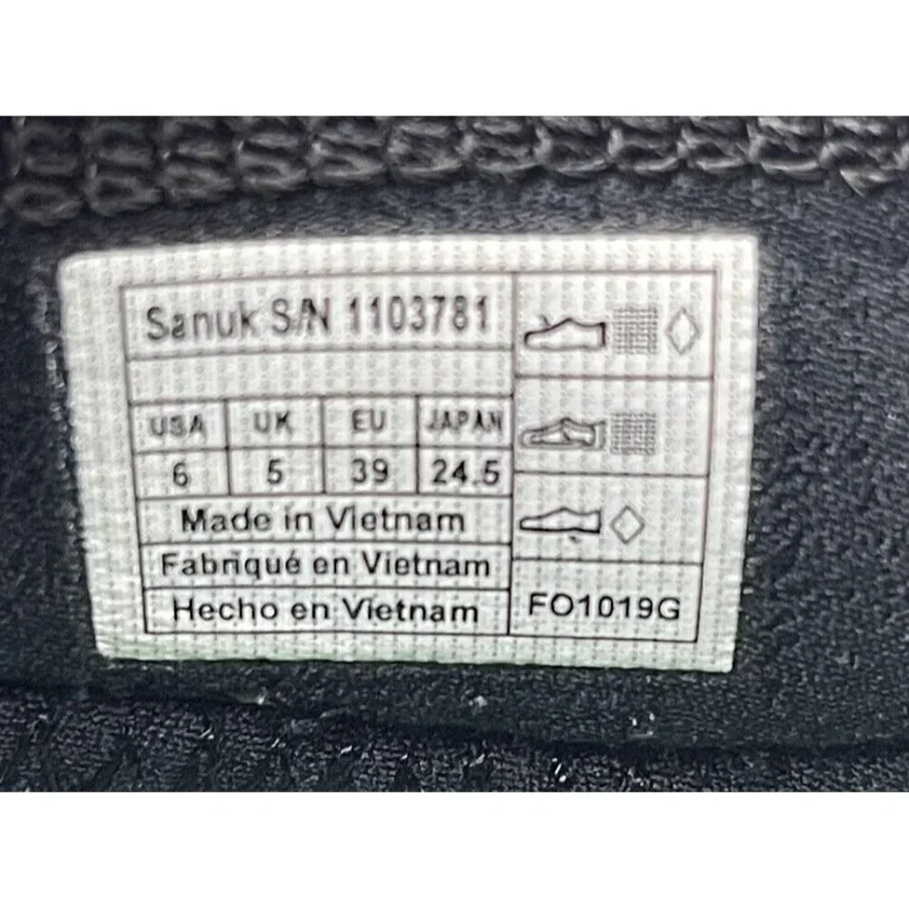 Sanuk Chiba Journey LX Yulex Pure Logo Camo Green Slip On Stretch Ankle Boots 6